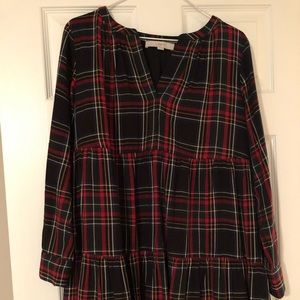 Plaid Loft swing dress